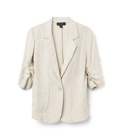 Ruched Sleeve Jacket