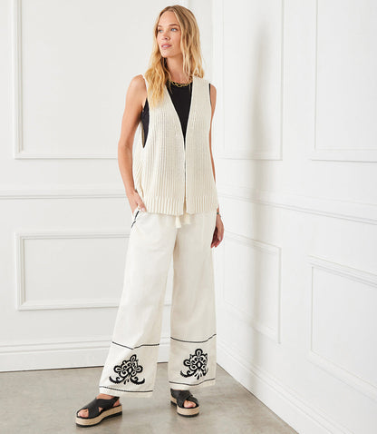 Open trui vest