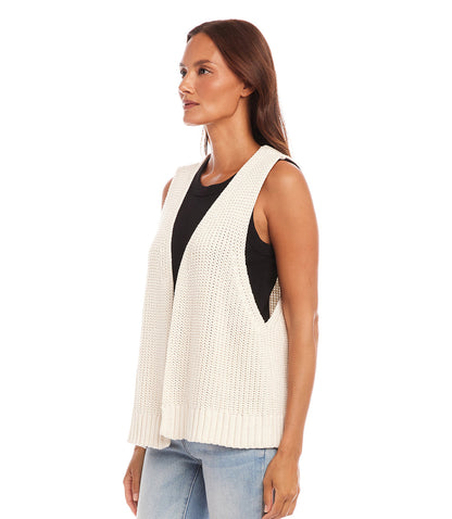Open trui vest